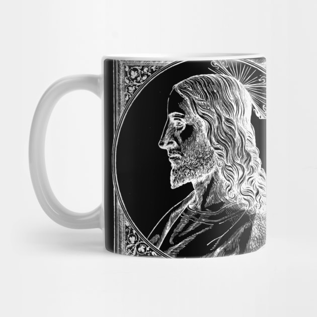 Medieval Christ Engraving - Timeless Spiritual Art by Helgar